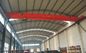 10T listrik Tunggal girder overhead crane bepergian untuk penggunaan rumah kerja mengangkat ketinggian 9m warna kuning / merah