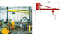 Desain Berat Braket Dinding Jib Cranes Rotational untuk Pemeliharaan Gedung Dalam Ruangan Warna Kuning