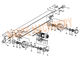 Mekanisme Perjalanan Crane Seri HSB Crane End Carriage untuk Single / Double Girder